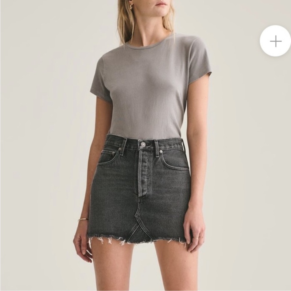 AGOLDE Quinn Hi Rise Denim Skirt